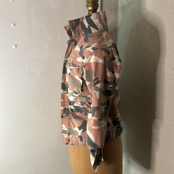 Zara Kid’s Camouflage Jacket 10 Utility Fall Faded Look Dopamine Classic Casual - Picture 2 of 12